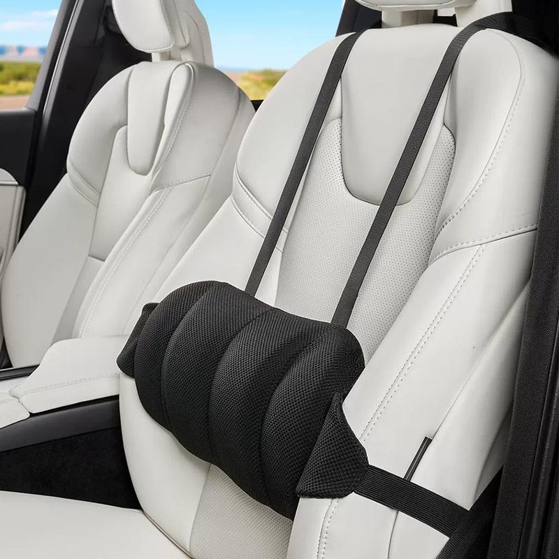 New cross-border car lumbar support ergonomic seat cushion, special driving backrest cushion, memory foam car lumbar pillow